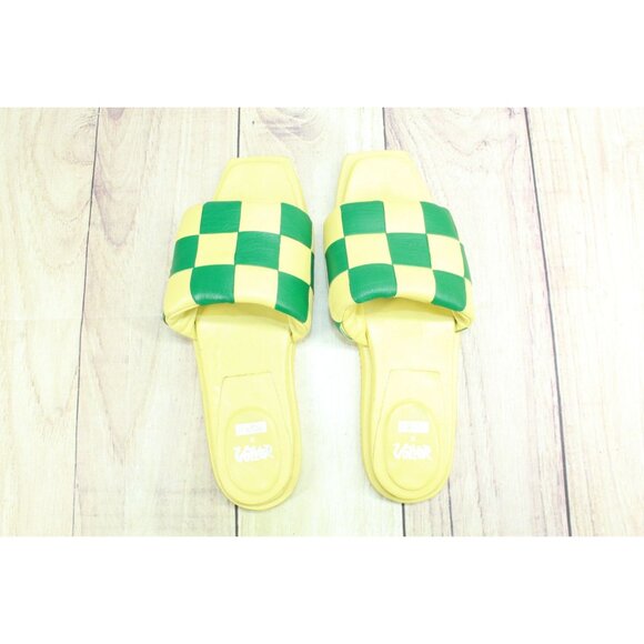 KKCO x Volver Volver Workshop Slide Sandals Leather Lemon Lime Size 10 - Picture 8 of 8